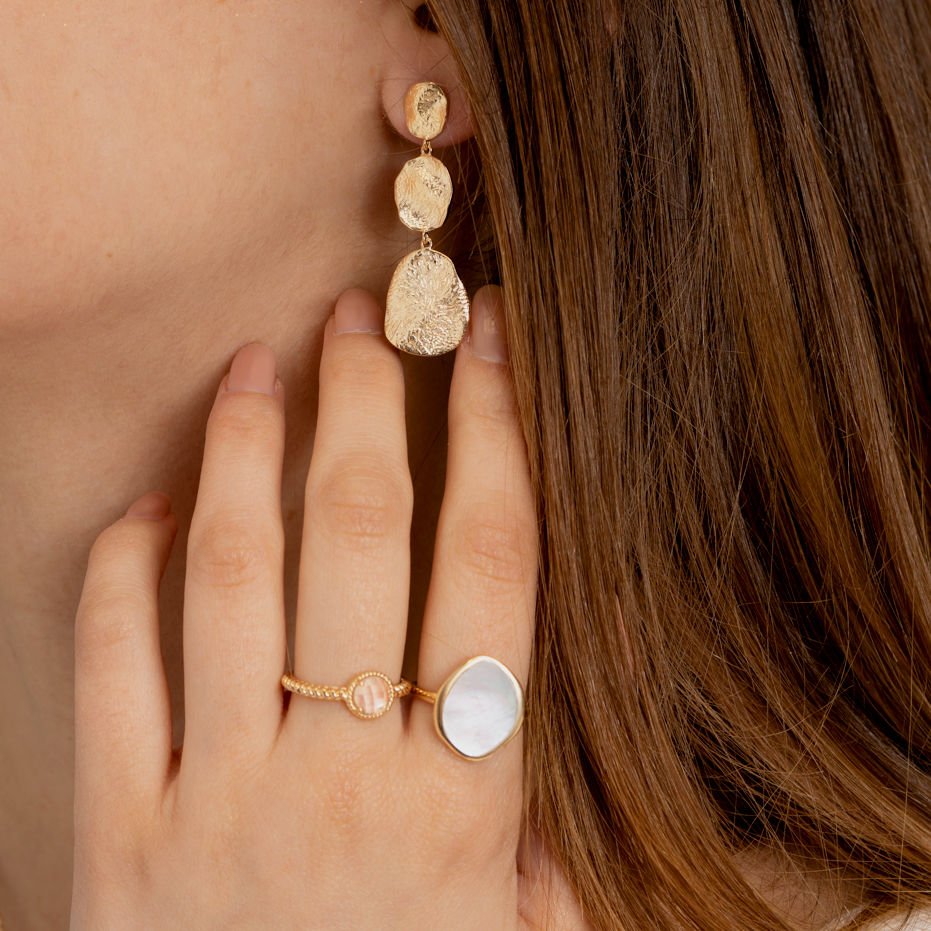 Bague Lise - quartz rose