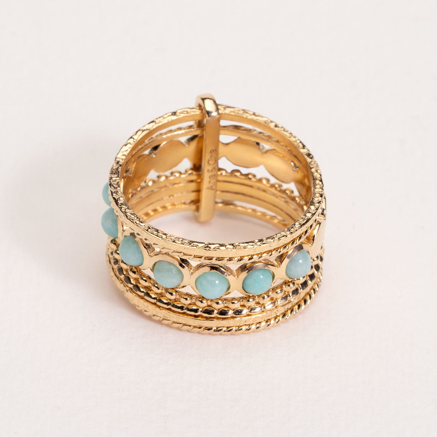 Bague semainier Miranda - amazonite