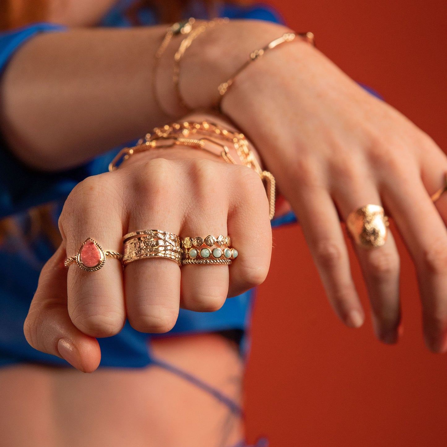 Bague Léa - rhodonite