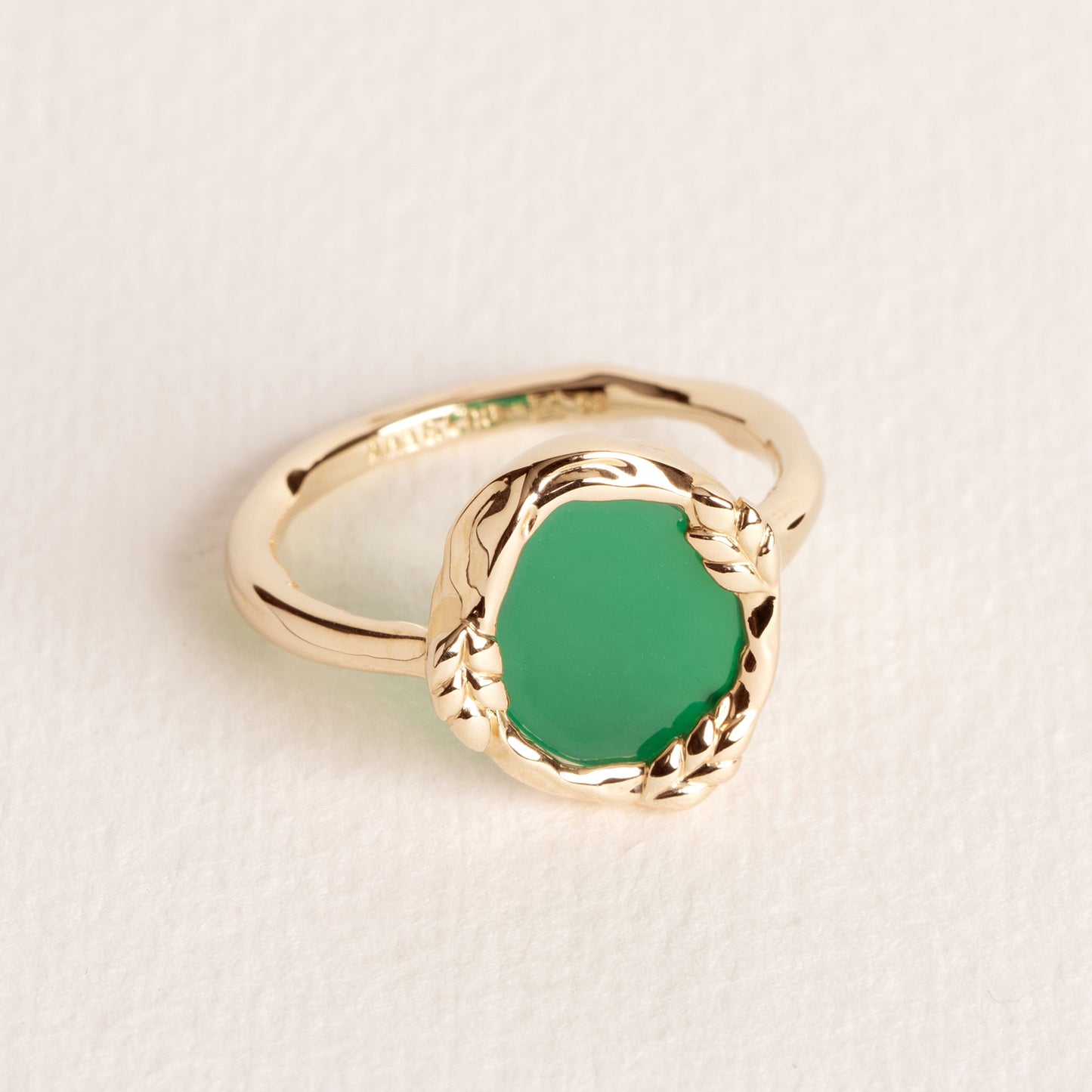 Bague Poppi - agate verte
