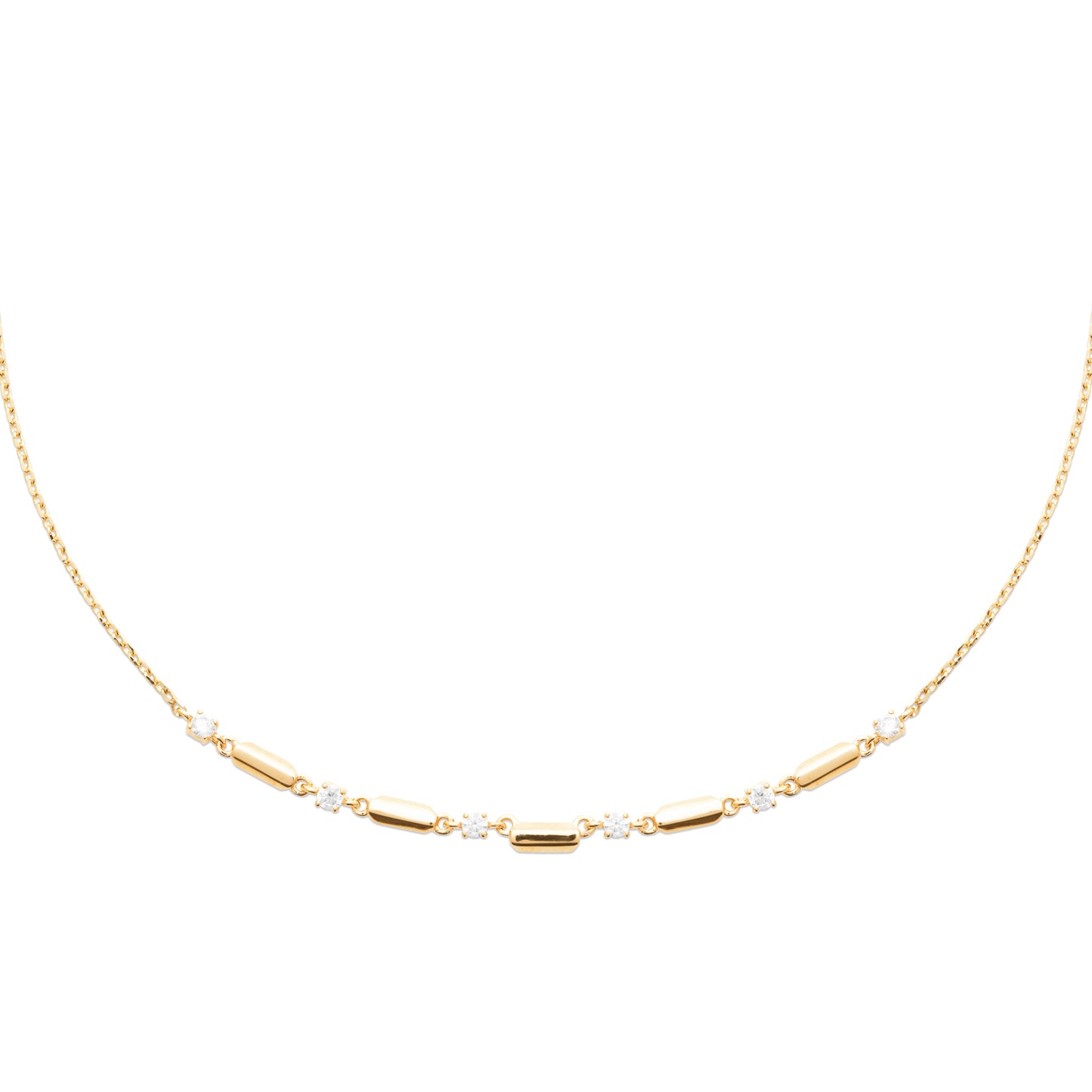 bracelet plaqué or 750 oxydes de zirconium