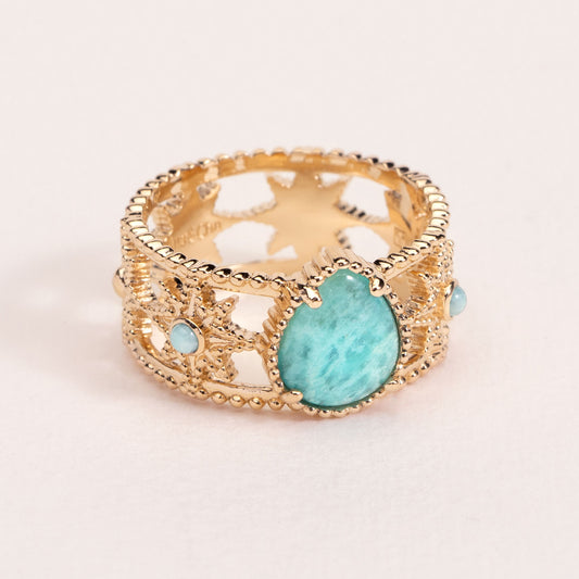 Bague Stella - amazonite